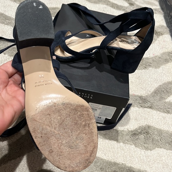 Barney’s New York blue/ Navy Virginia ankle wrap - Picture 4 of 5